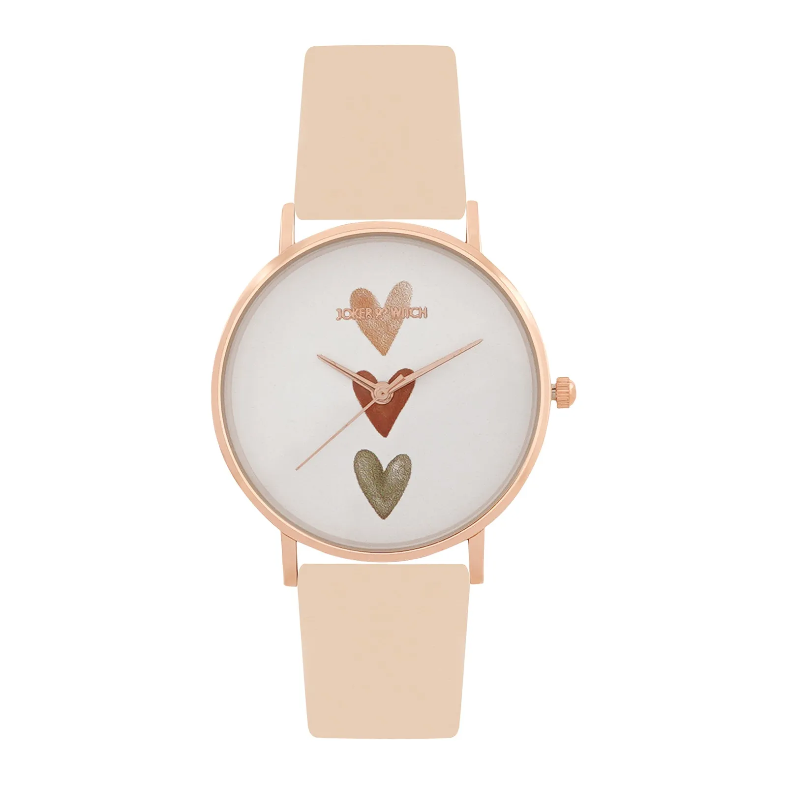 Ethereal Beige PU Strap Watch