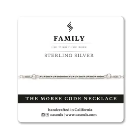 FAMILY MORSE CODE NECKLACE