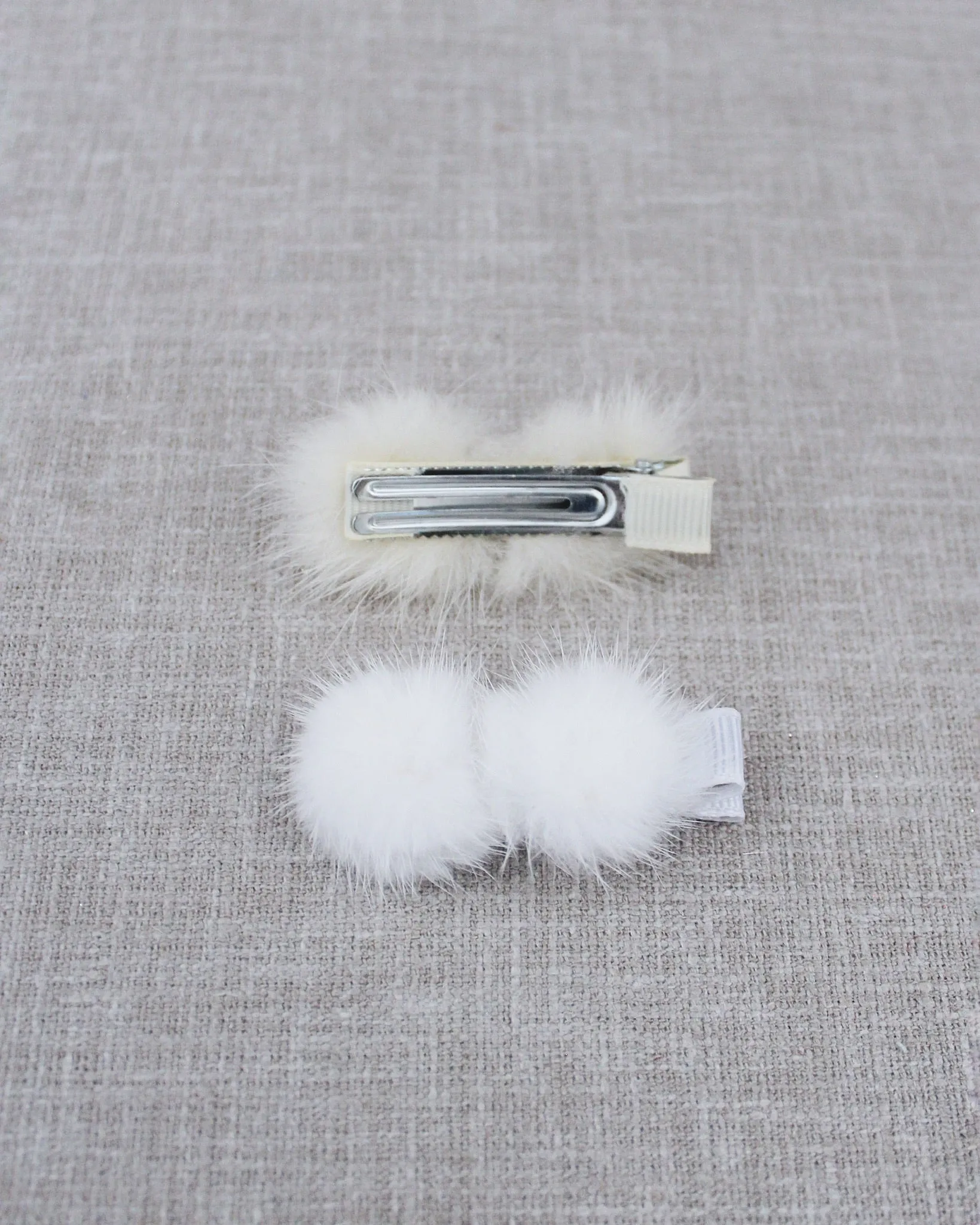 Faux Fur Puff Hair Clip