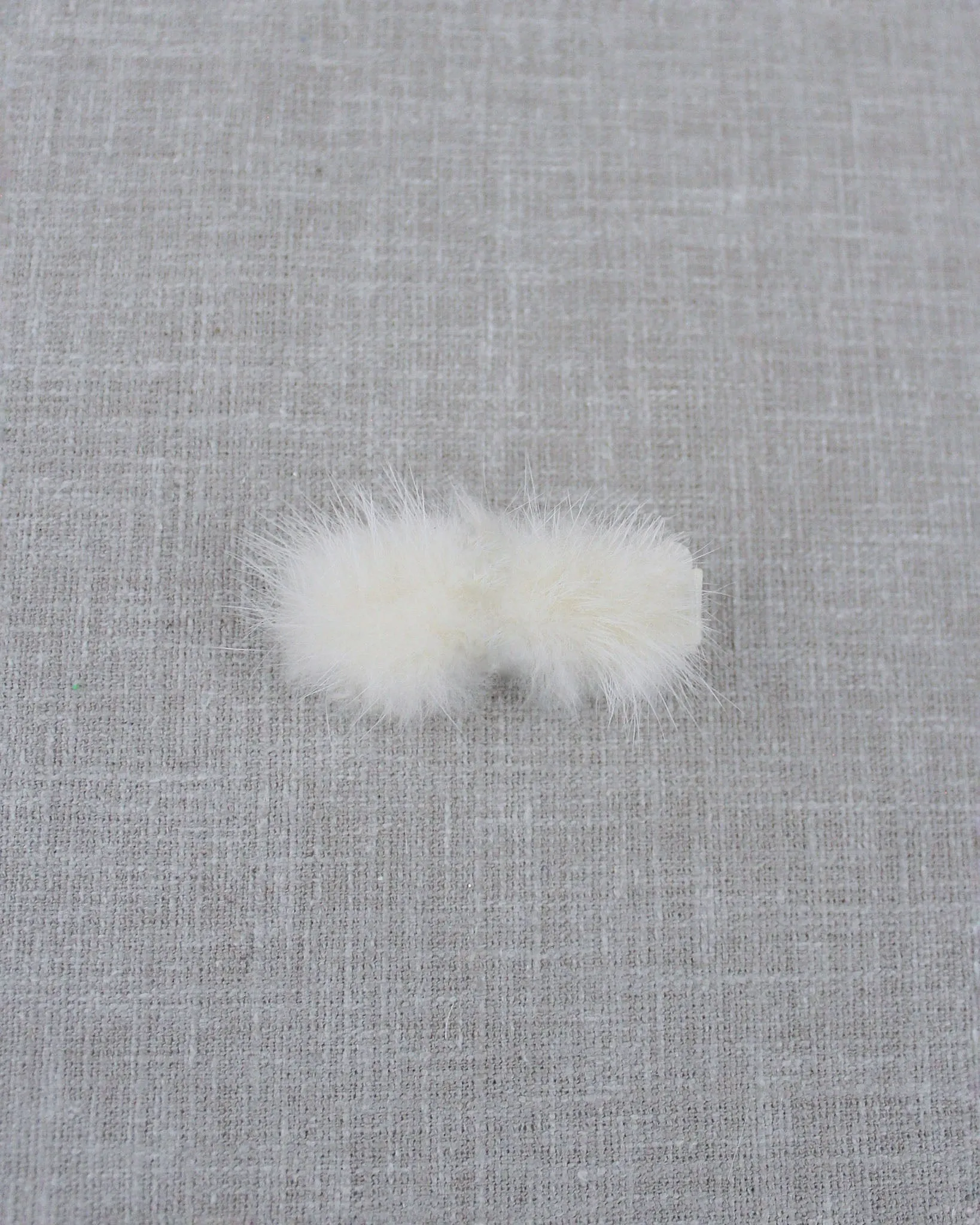 Faux Fur Puff Hair Clip