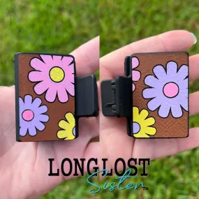 Flowers Hand Painted Small Hair Claw Clip