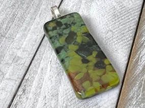 Fused Glass Pendant ~ Glam Cam