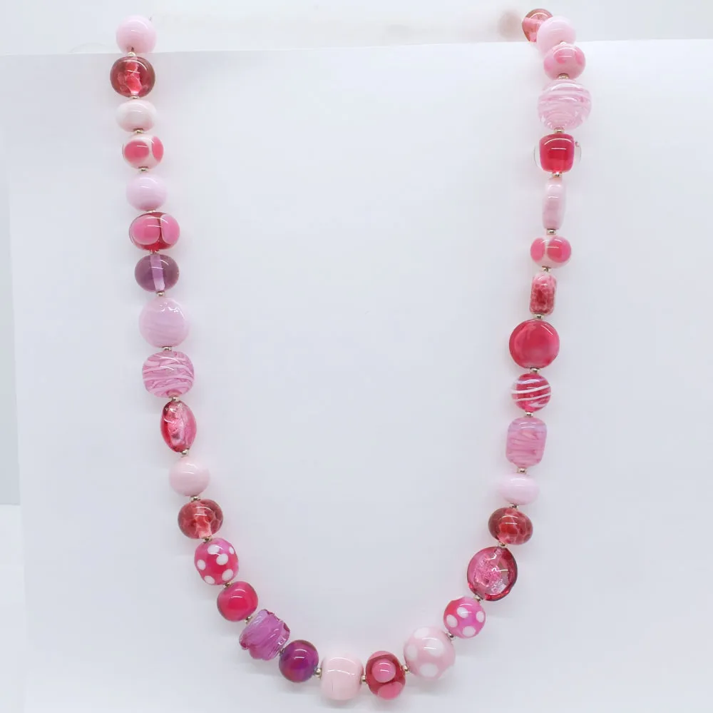 girly pink necklace