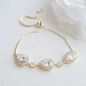 Gold Bracelets for Bridesmaids & Brides- Emma