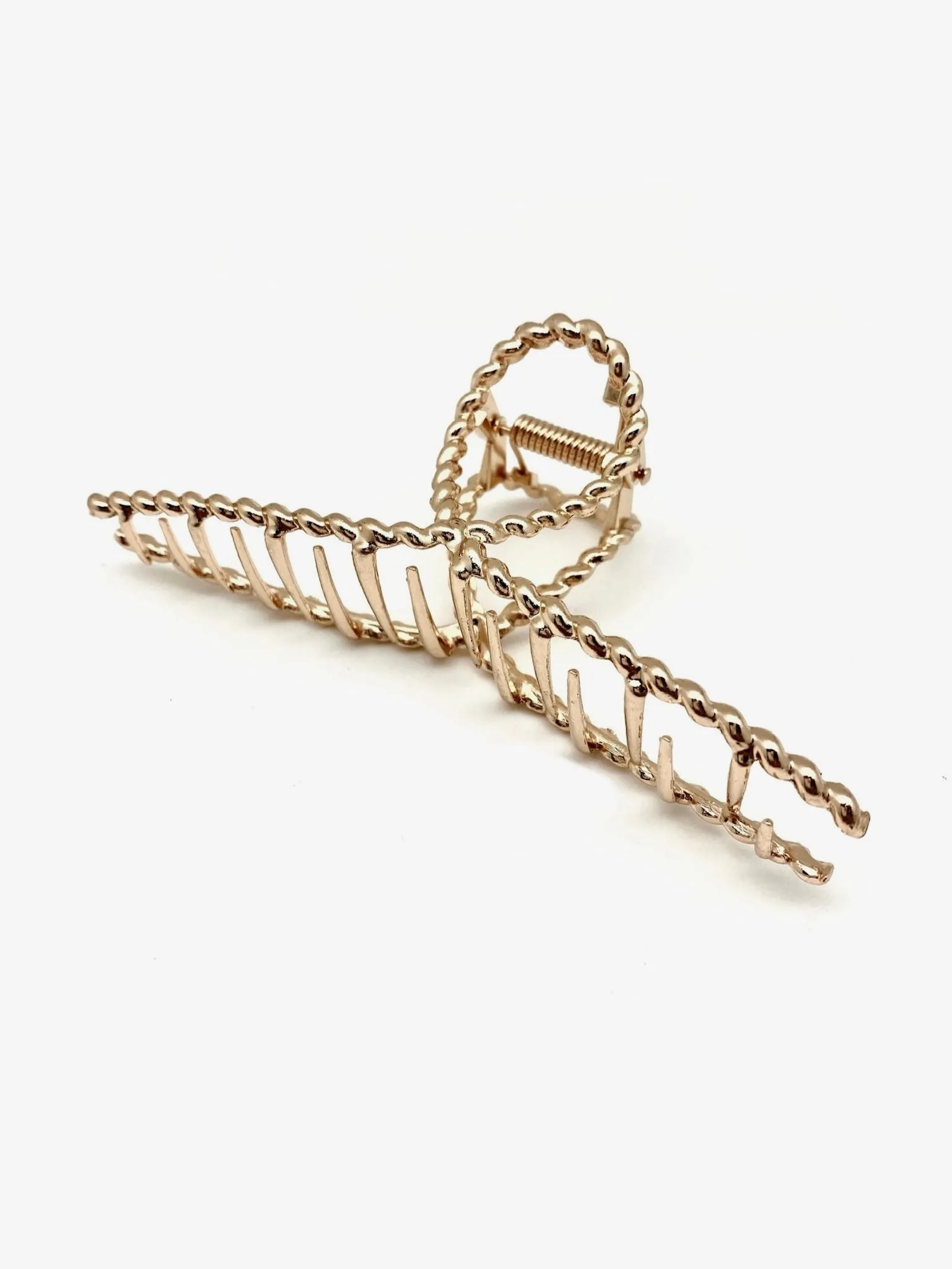 Gold Twist Claw Clip