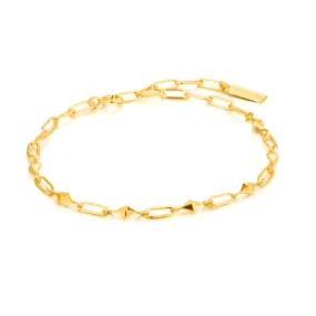 Heavy Spike Bracelet - Gold