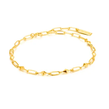 Heavy Spike Bracelet - Gold