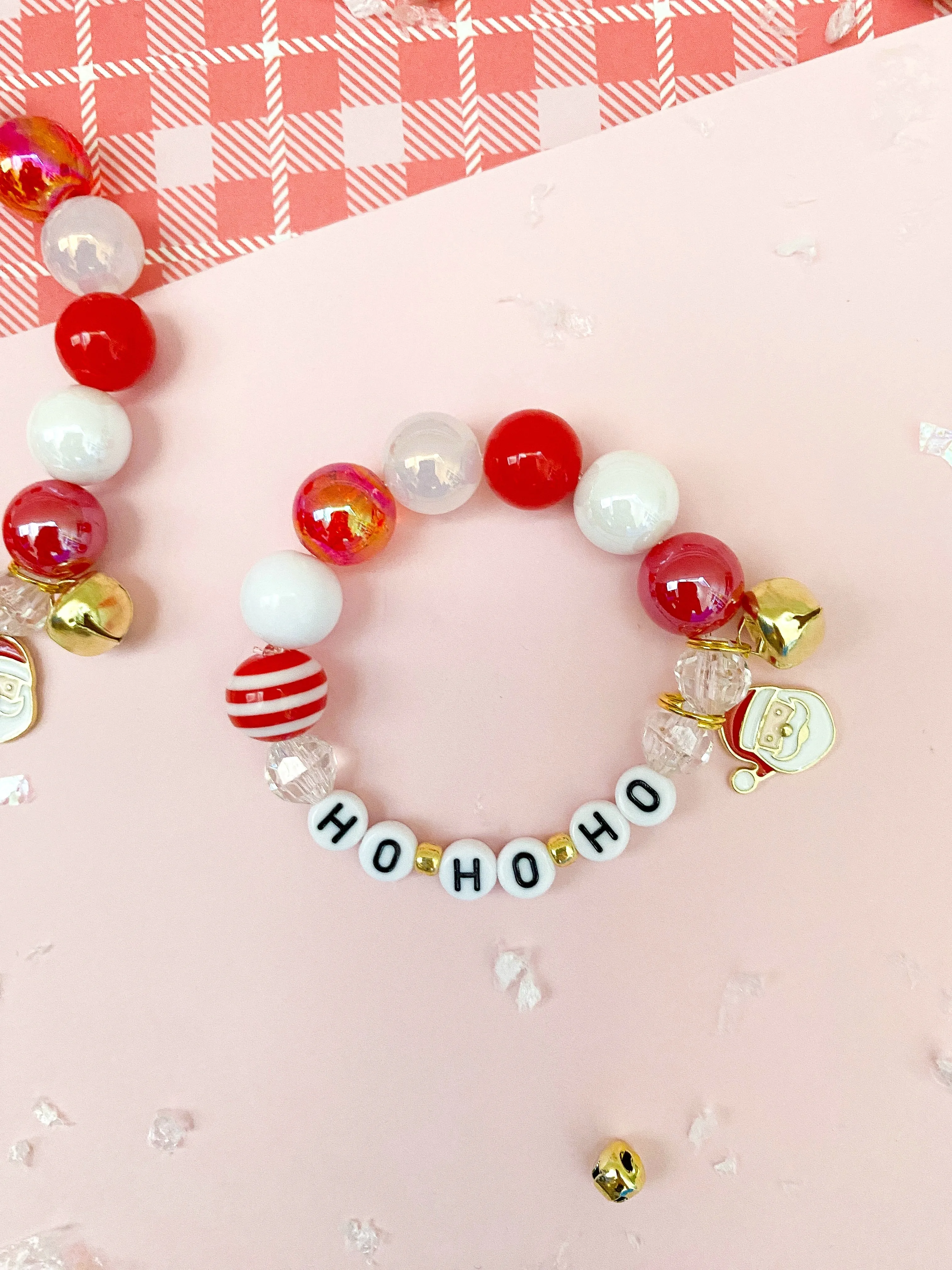 Here Comes Santa Claus Charm Bracelet - Customizable