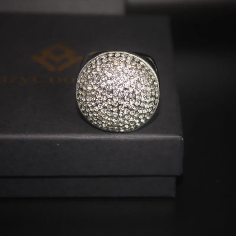 Hip Hop Diamond Ball Ring