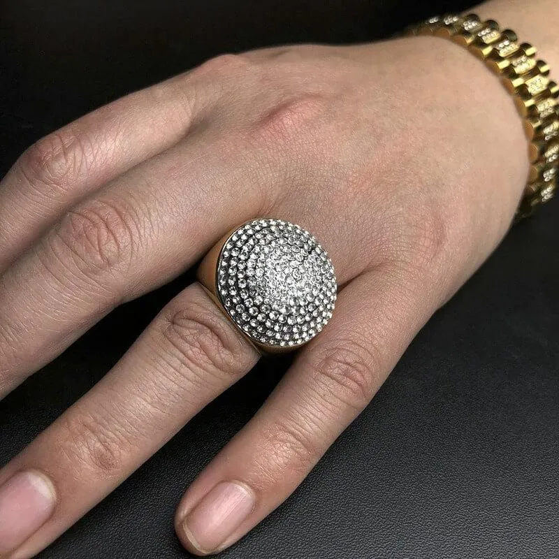 Hip Hop Diamond Ball Ring