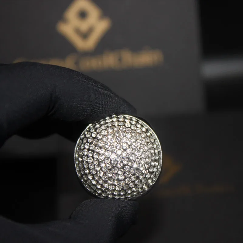 Hip Hop Diamond Ball Ring