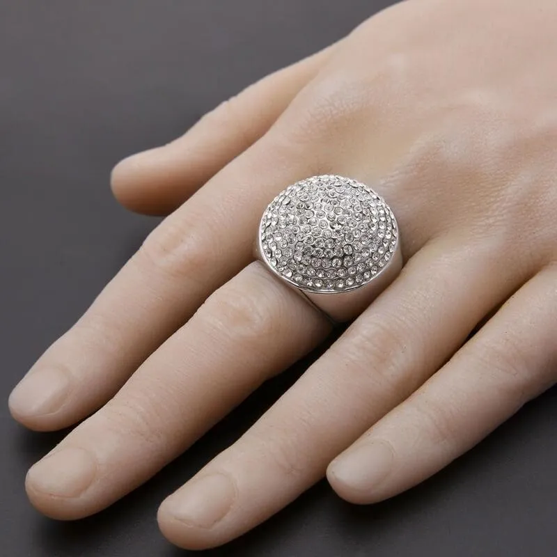 Hip Hop Diamond Ball Ring