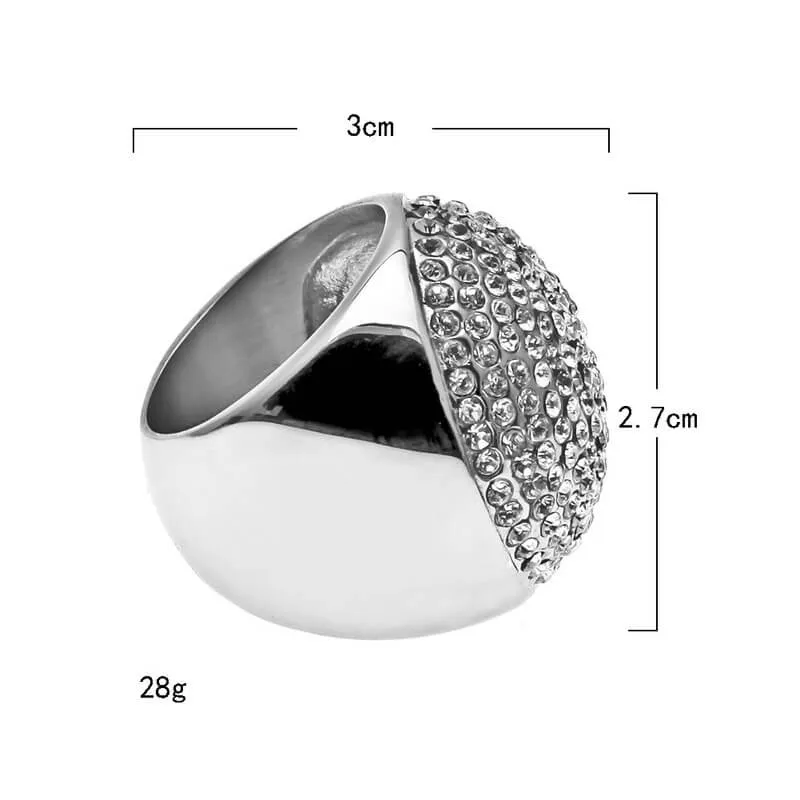 Hip Hop Diamond Ball Ring