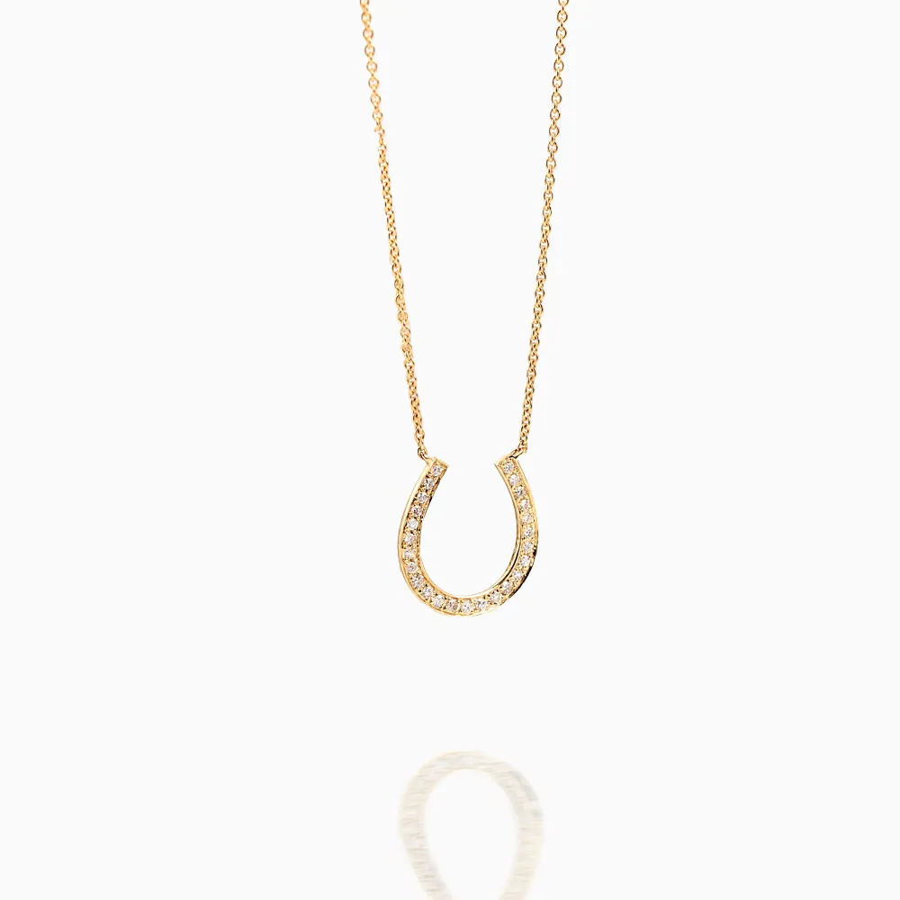 Horseshoe Diamond Necklace