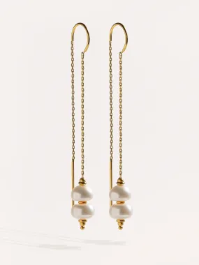 Hunita Pearl Threaders Earrings