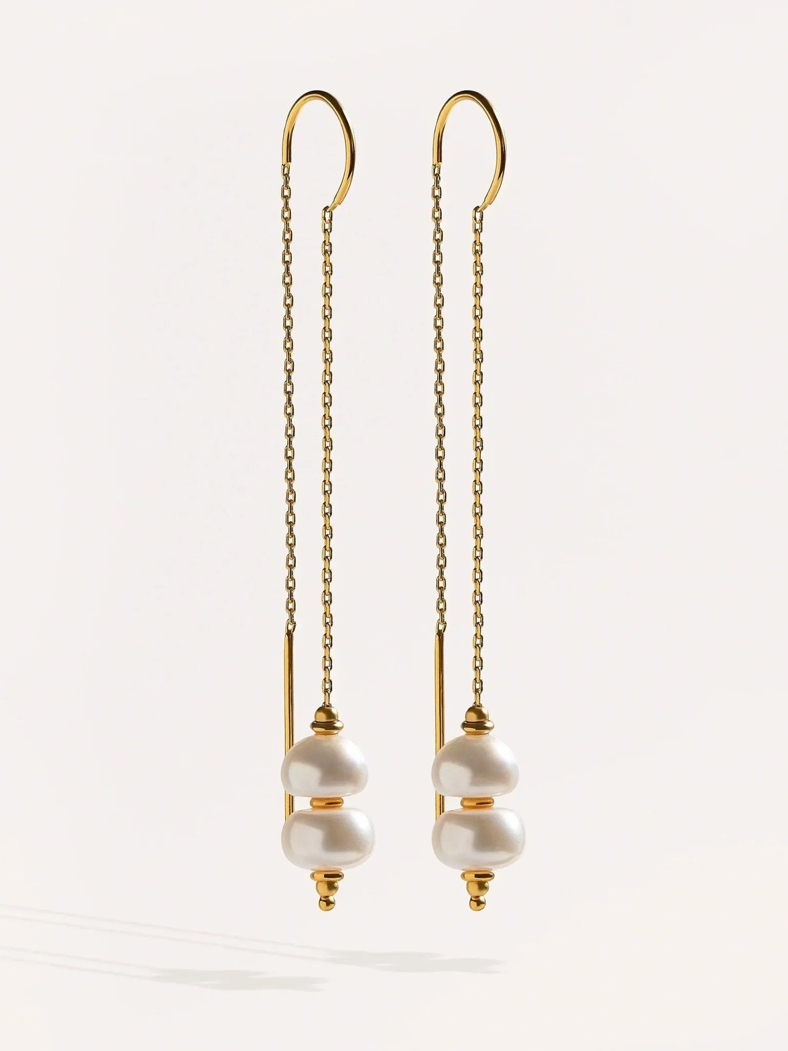 Hunita Pearl Threaders Earrings