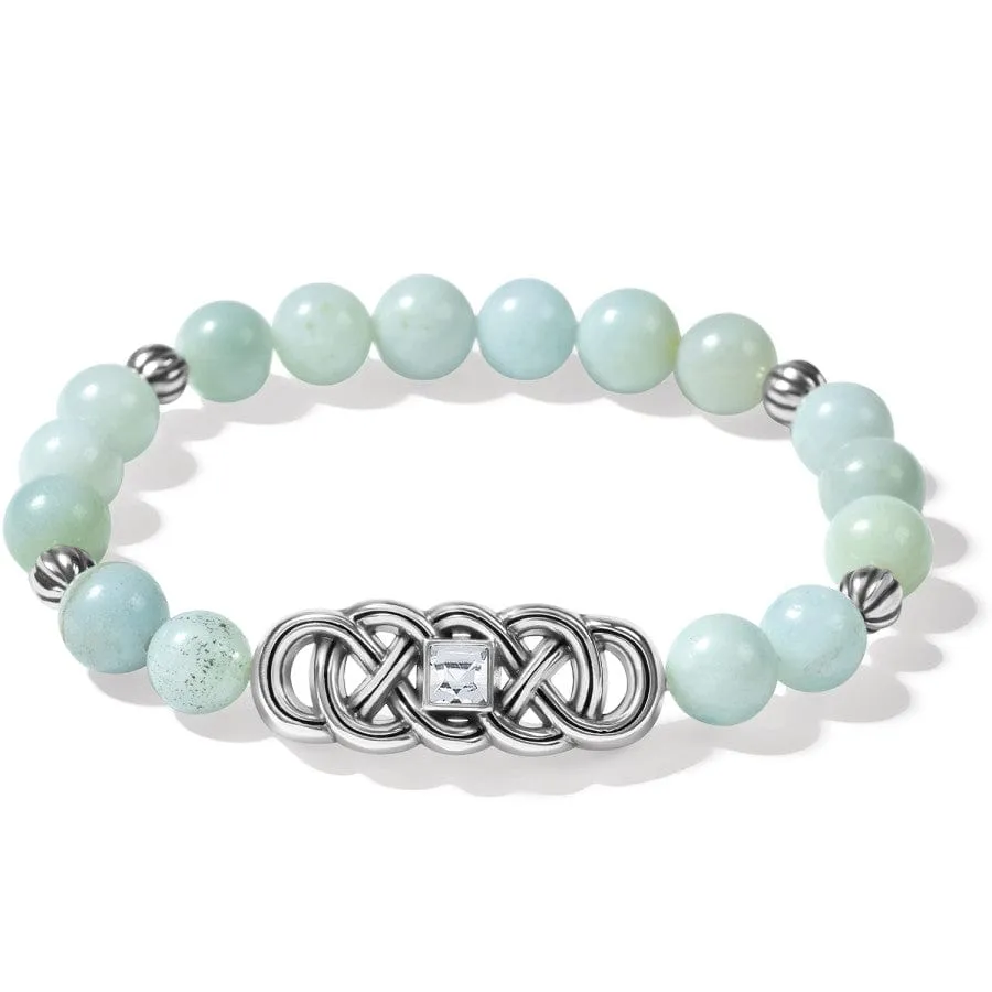 Interlok Lustre Amazonite Stretch Bracelet