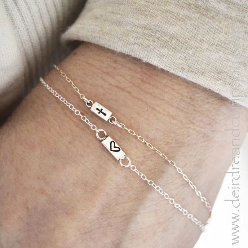 Itty Bitty Bracelets with In-Line Charms