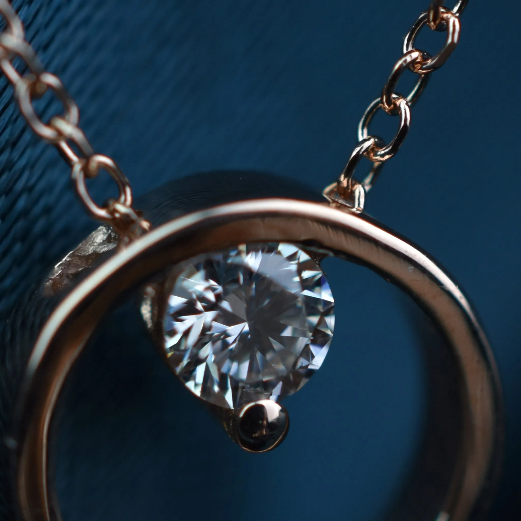 Lab Created Diamond Circle Necklace