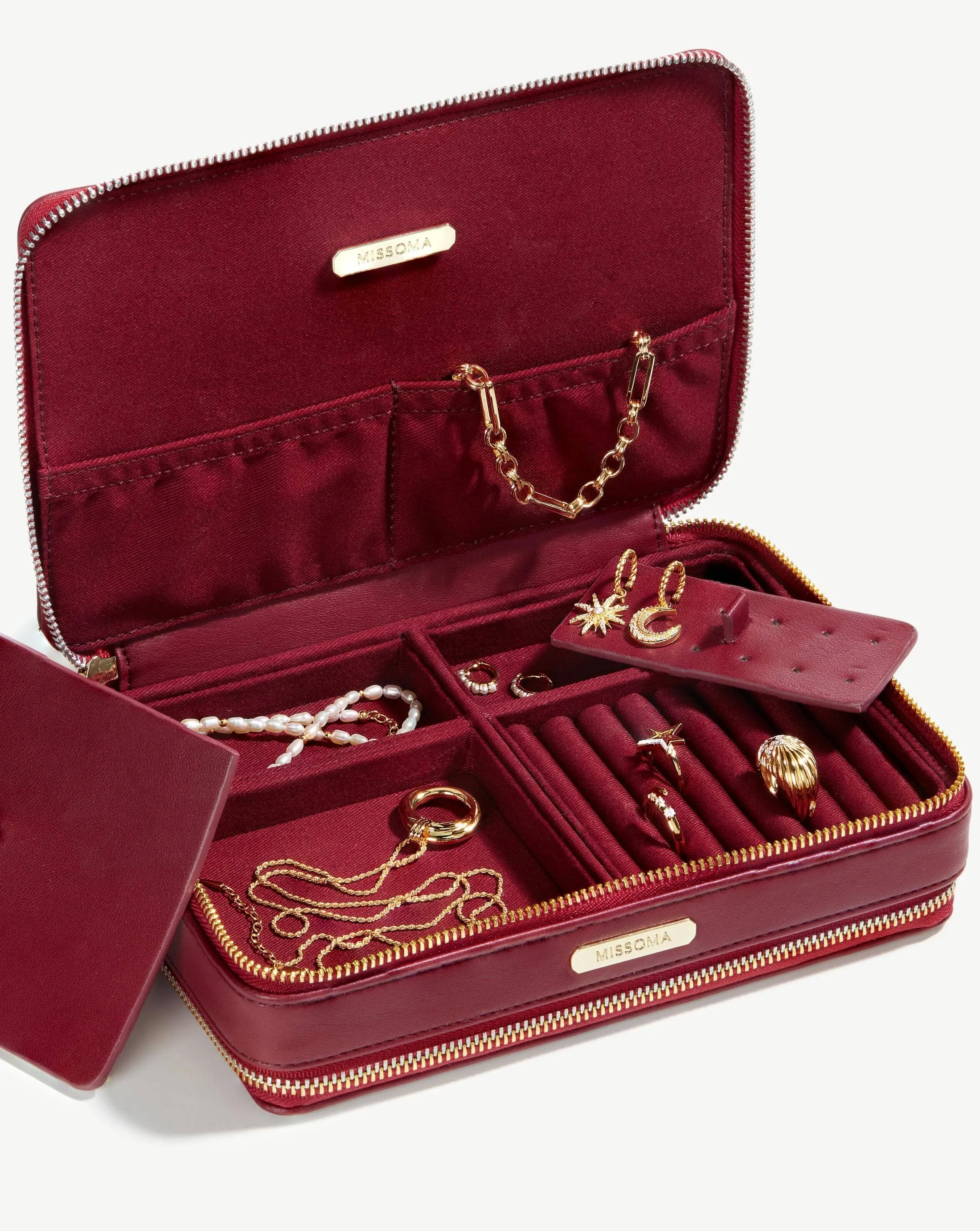 Large Jewelry Case | Burgundy