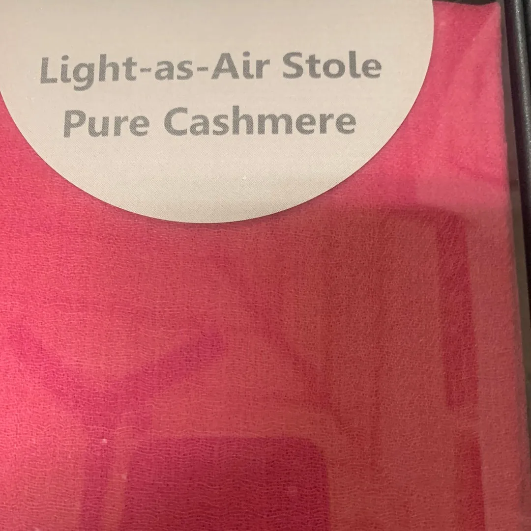 Light As Air Cashmere Stole - Five Colors