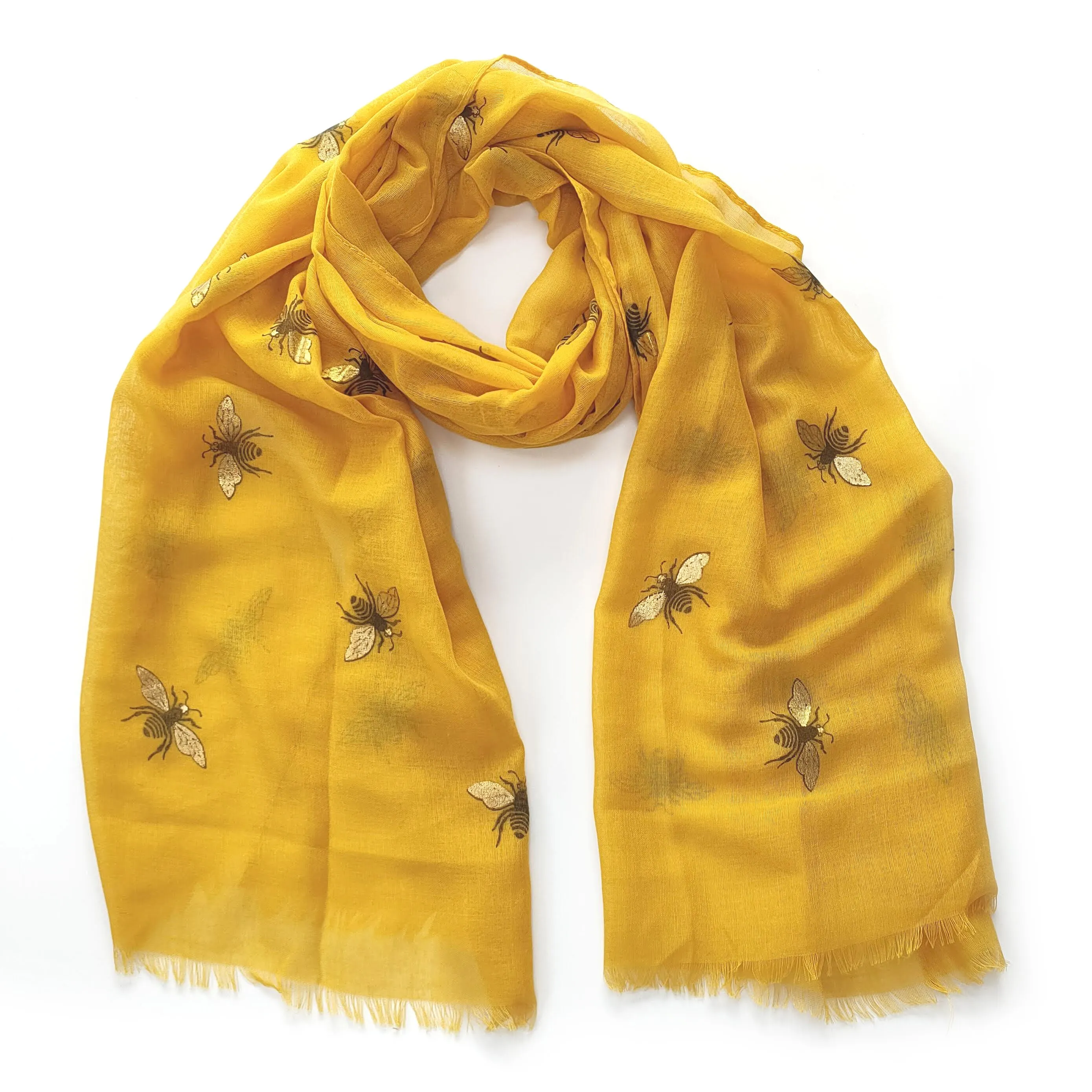 Lightweight Glitter Bee Scarf