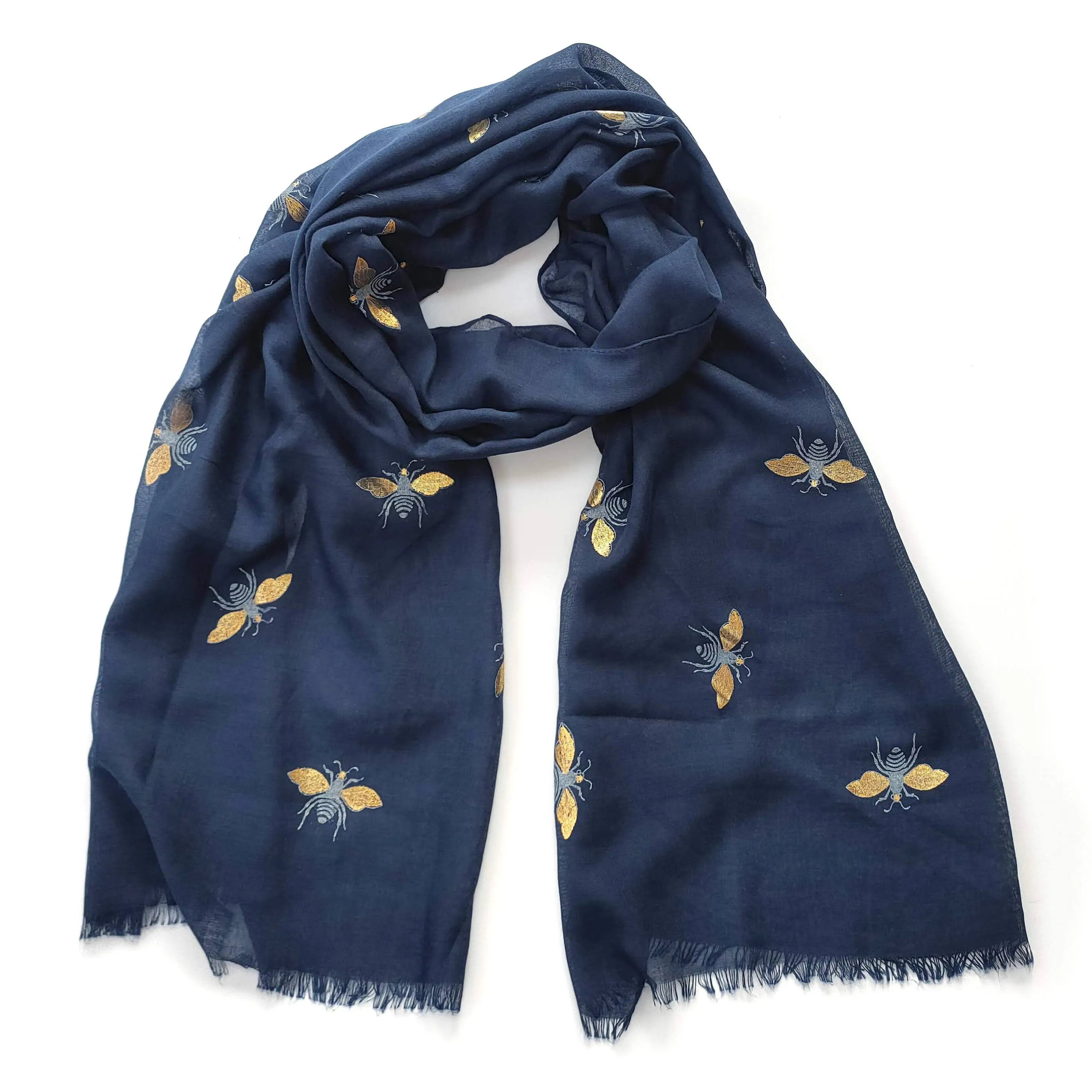 Lightweight Glitter Bee Scarf