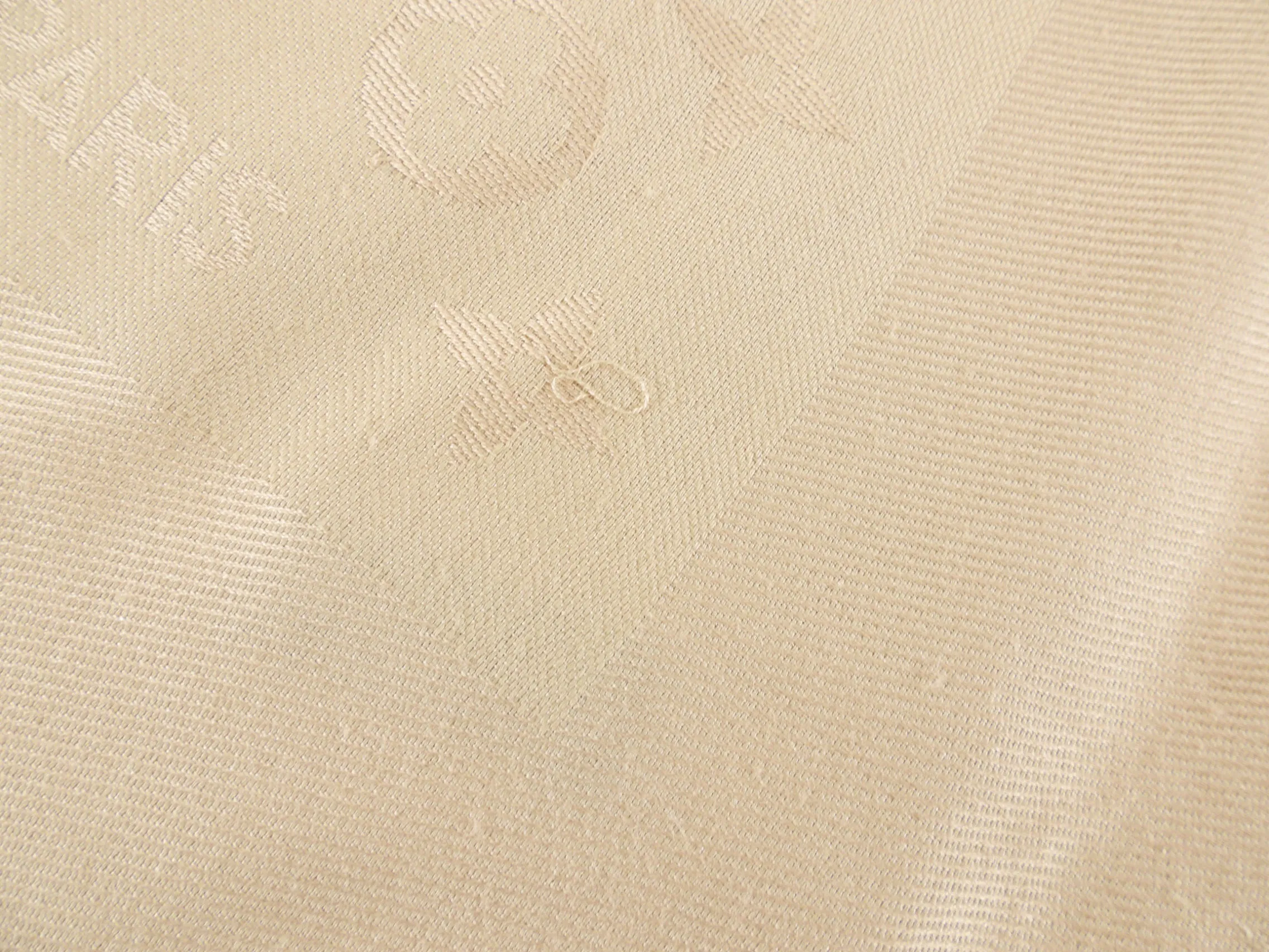 Louis Vuitton Beige Monogram Classic Silk Shawl Scarf