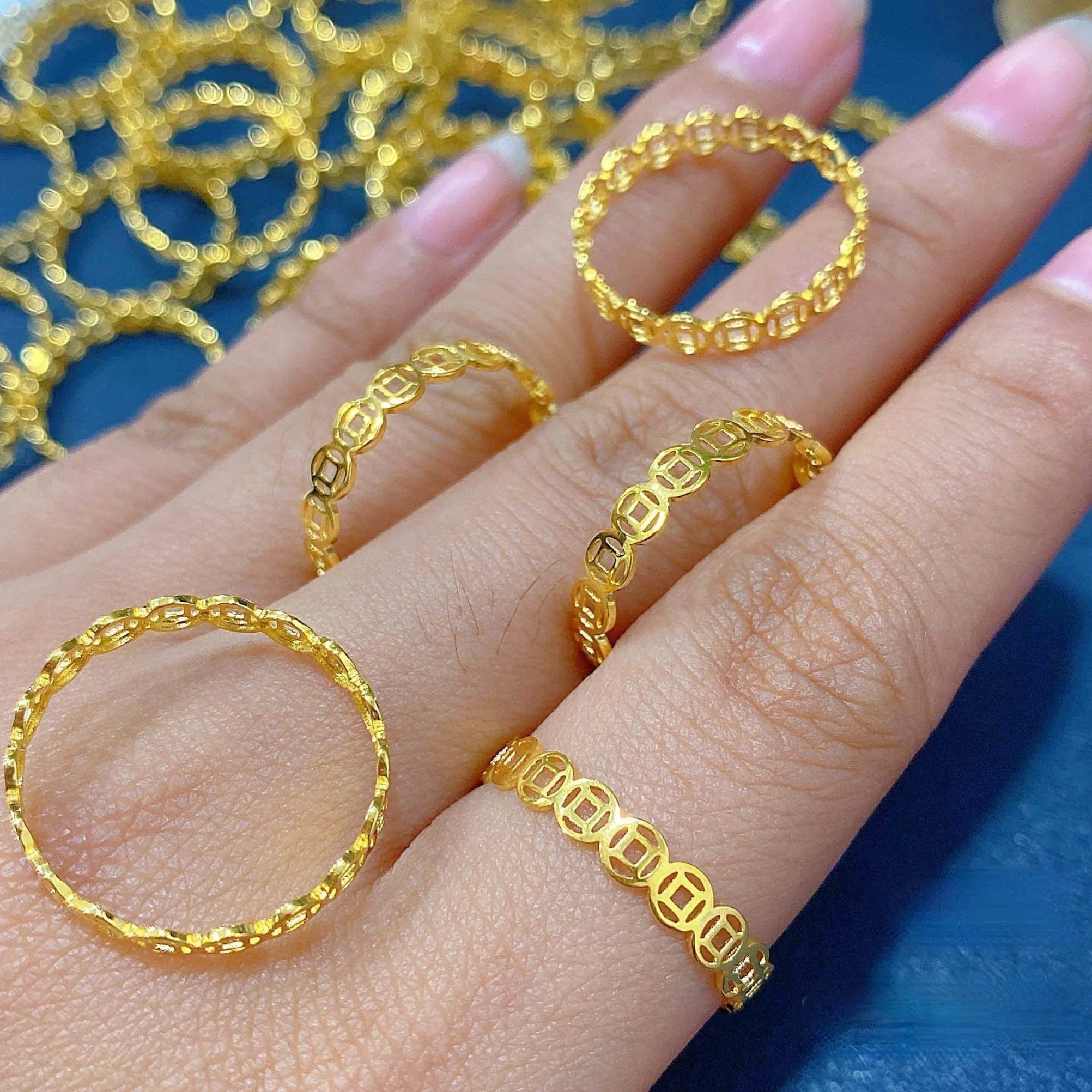 Lucky Coin Ring 18K Gold