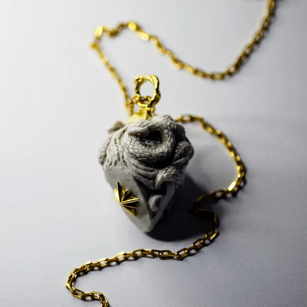 Medusa’s head pendant - final sale