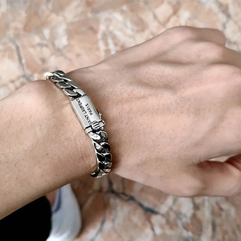 Men's sterling silver bracelet