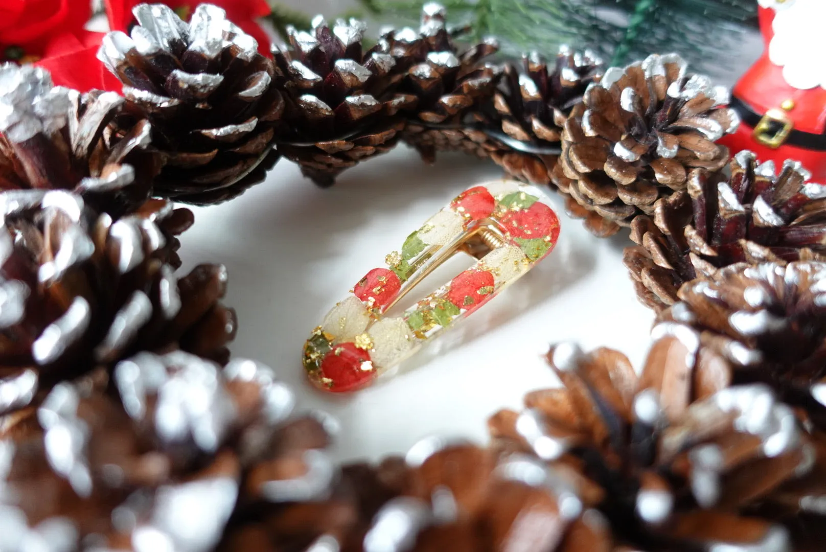 Merry Little Christmas Hair Clip