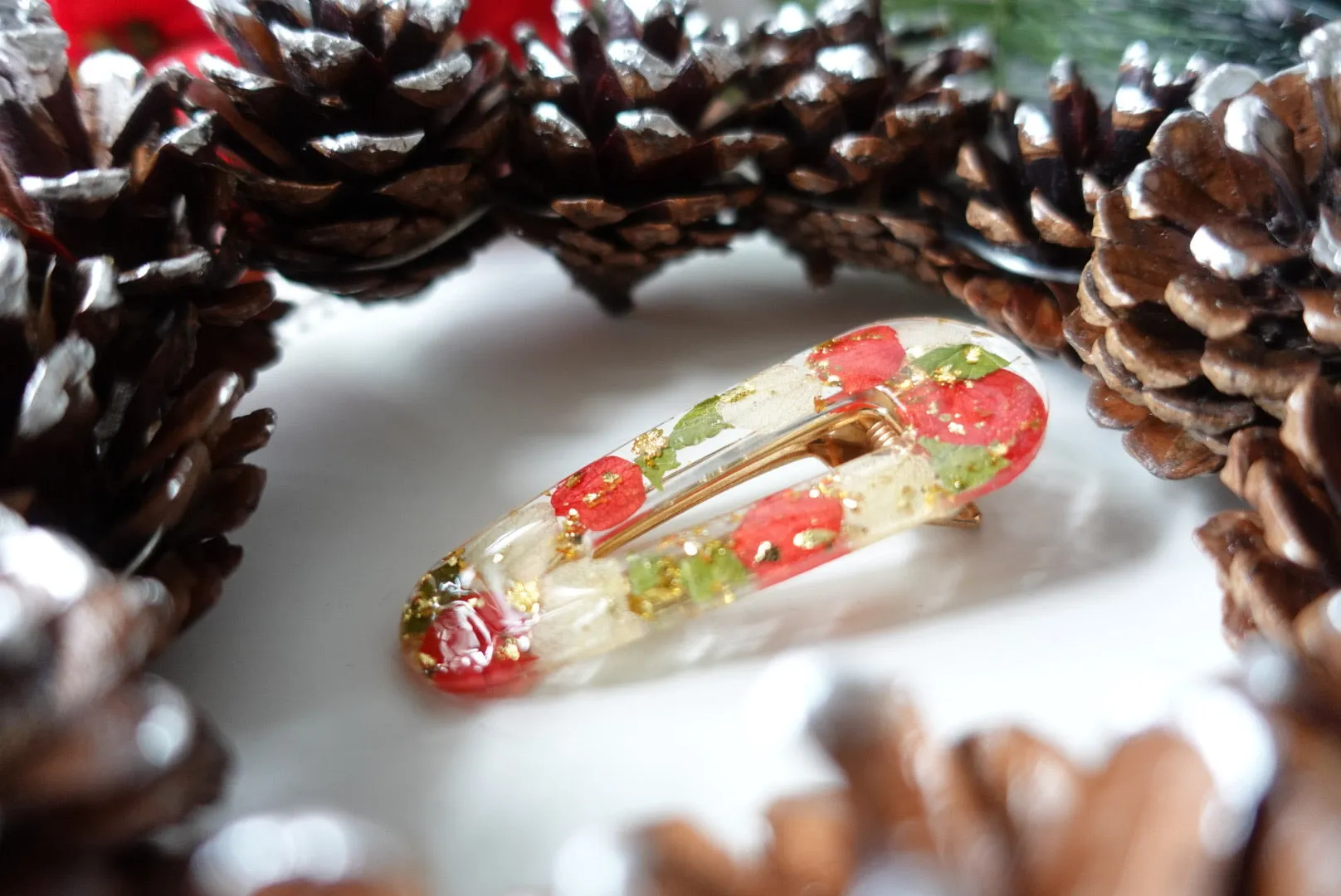 Merry Little Christmas Hair Clip