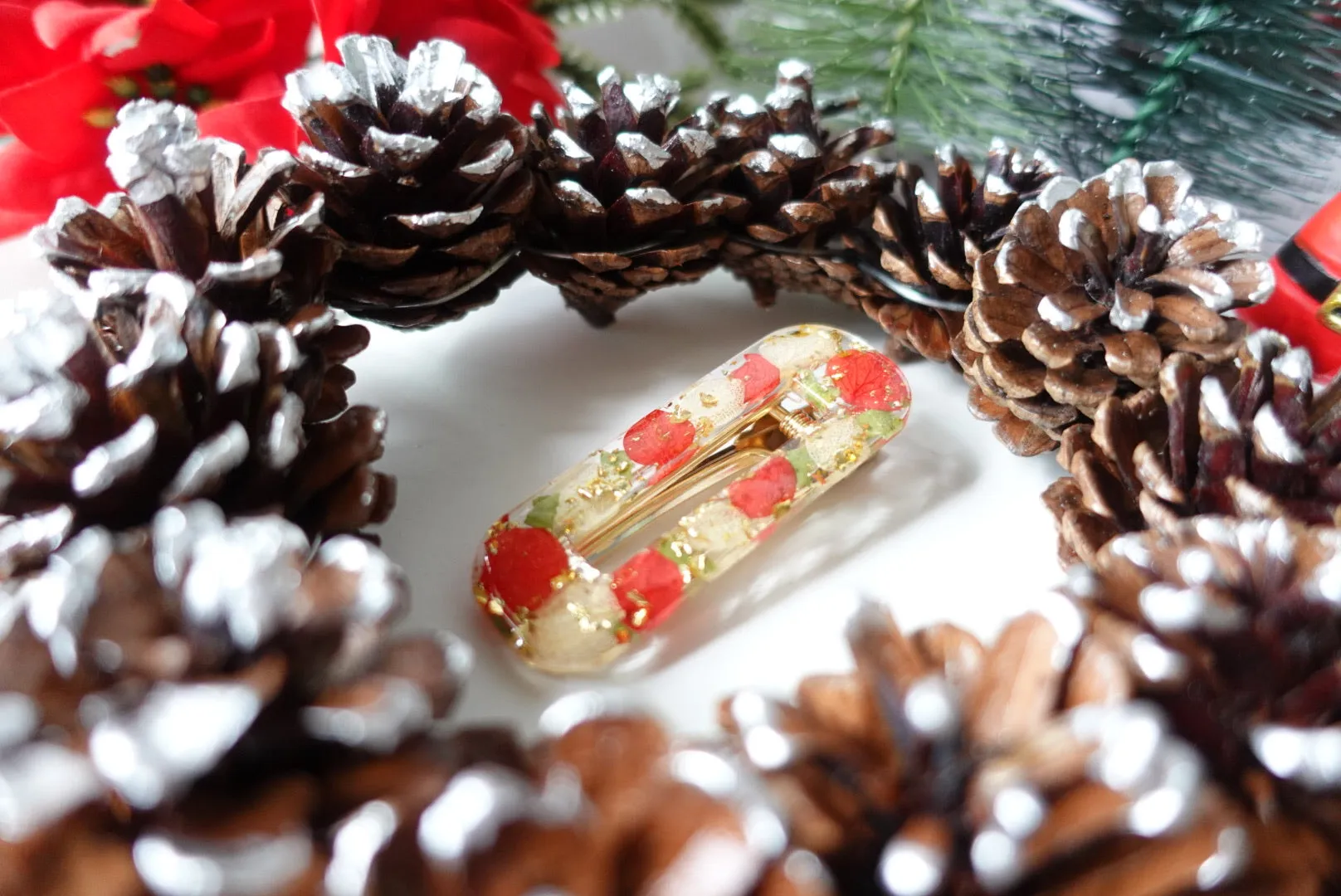 Merry Little Christmas Hair Clip