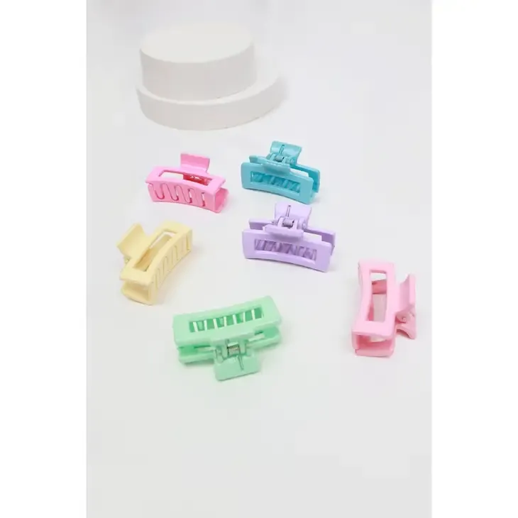 Mini Rectangle Cut Out Hair Claw