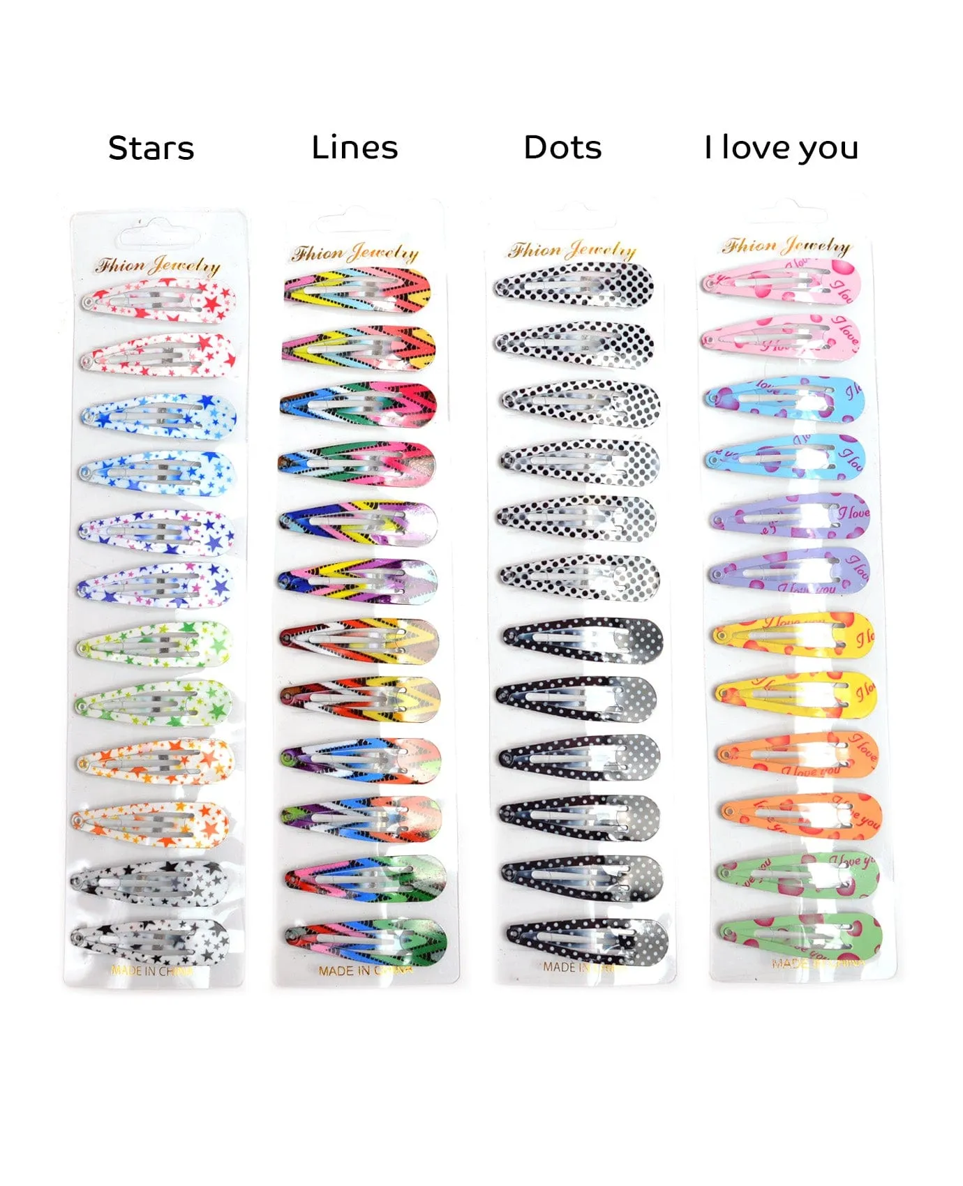 Mix Hair Barrettes Set