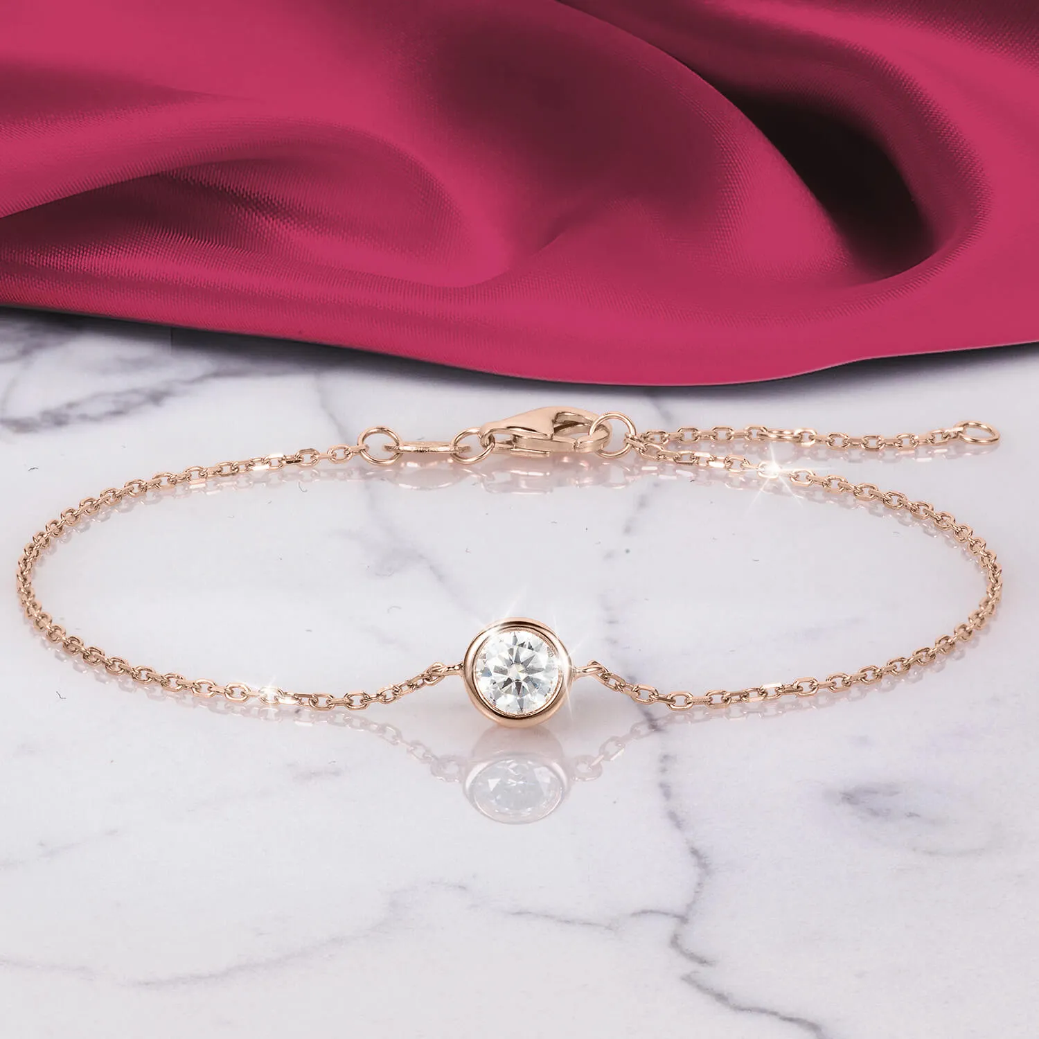 Moissanite Blush Bracelet