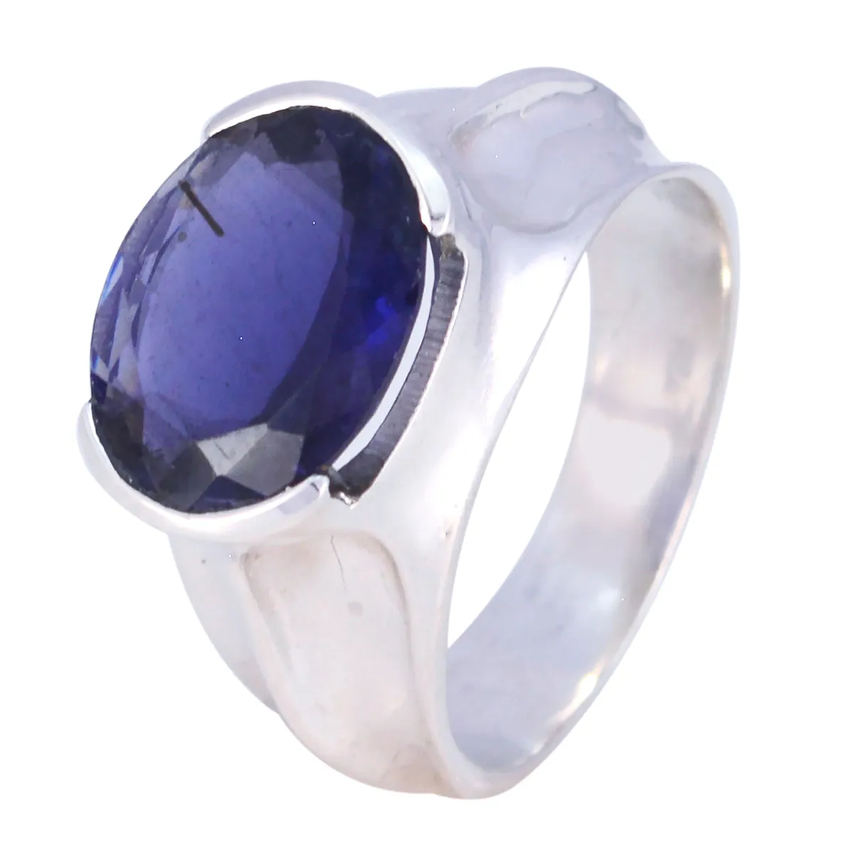 Natural Gemstone Iolite 925 Sterling Silver Rings Joan Rivers Jewelry