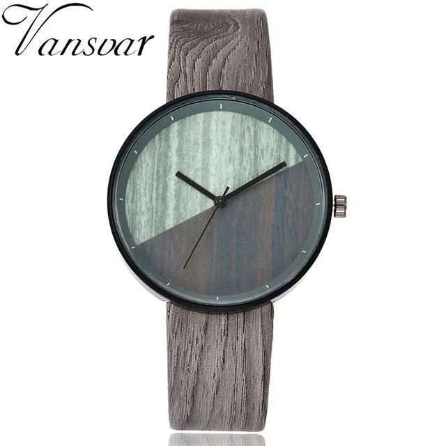 new Luxury fashion Leather Quartz wrist Watch