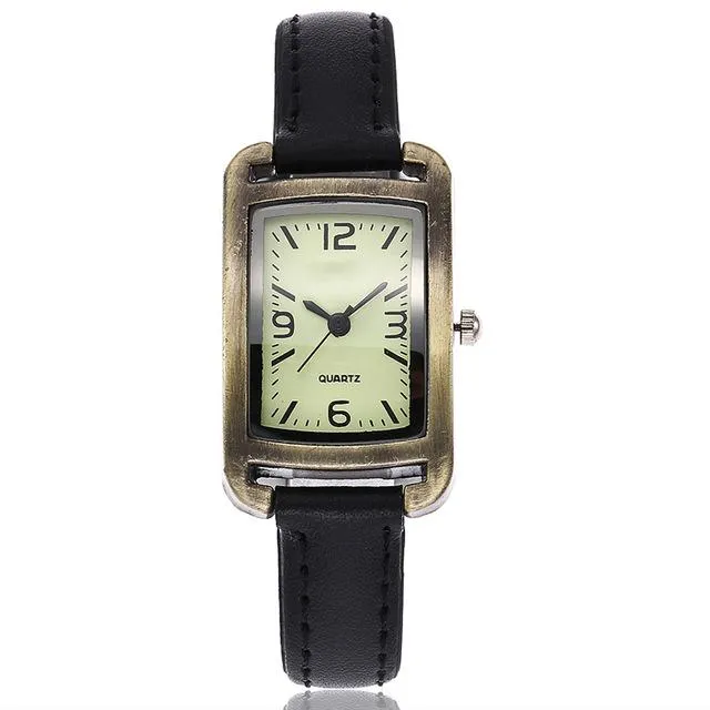 New Mini Design Ultra Thin Leather Strap Bracelet Watch