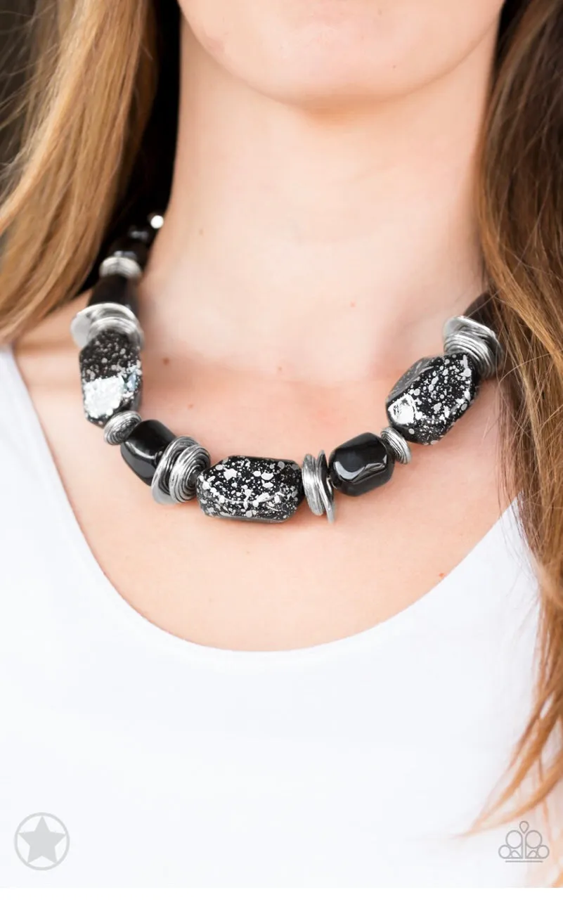 Paparazzi Accessories - In Good Glazes - Black Necklace