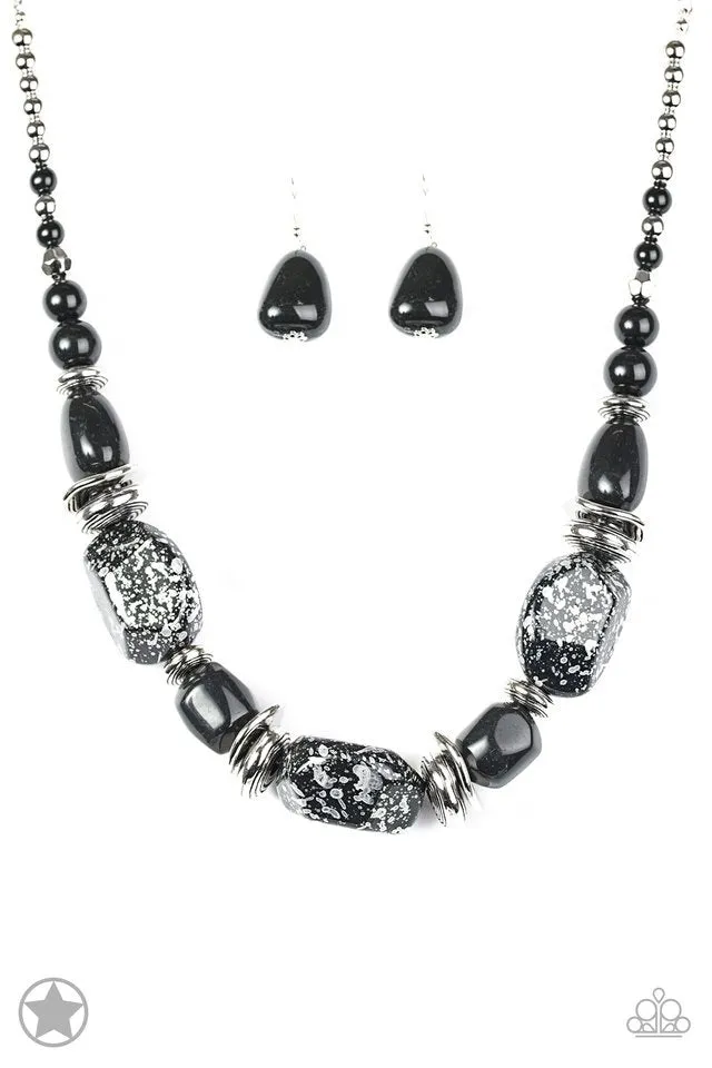 Paparazzi Accessories - In Good Glazes - Black Necklace