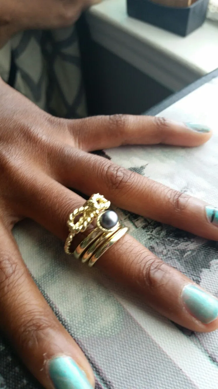 Pearl Multi Ring Set