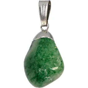 Pendant, Aventurine/Green Tumb