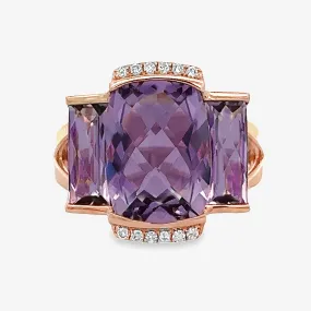 Pink Amethyst Briolette Collection Small Ring