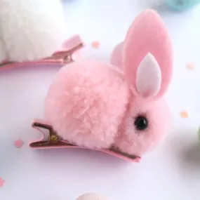 Pink Bunny Hair Clip