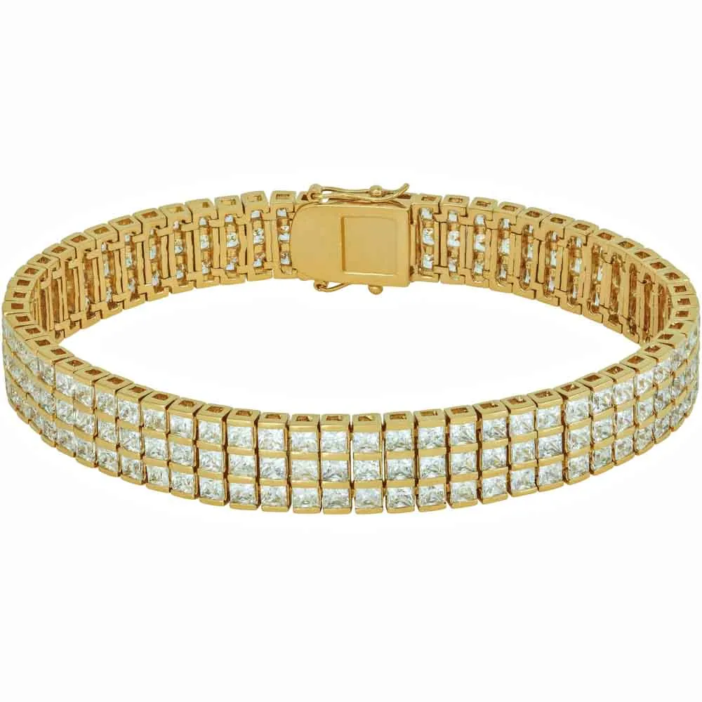 Princess Cut Cubic Zirconia Classic Tennis Bracelet