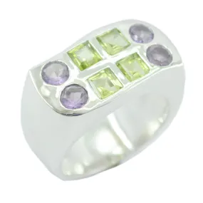 Riyo Adorable Gem Multi Stone 925 Rings Birthstone Jewelry For Moms