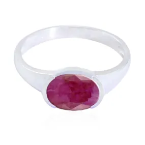 Riyo Bewitching Stone Indianruby Silver Rings Jewelry Online Store