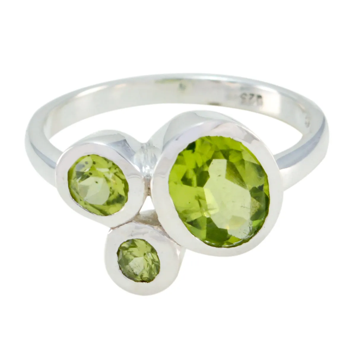 Riyo Bonnie Gemstones Peridot 925 Sterling Silver Rings Fine Seller